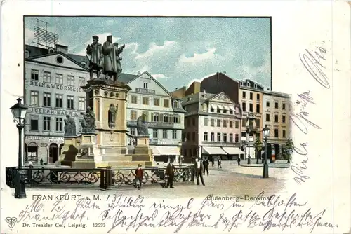 Frankfurt - Gutenberg Denkmal -498396