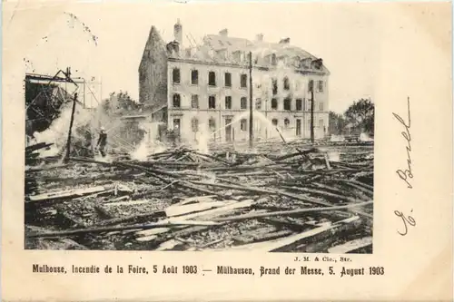 Mulhouse - Incendie de la Foire 1903 -498520