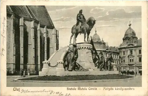 Cluj - Statuia Mateiu Corvin -462770