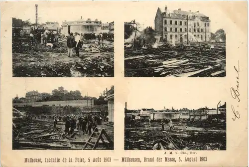 Mulhouse - Incendie de la Foire 1903 -498514