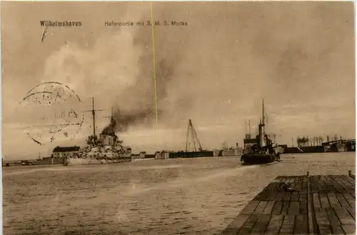 Wilhelmshaven - Hafenpartie mit SMS Moltke -499578