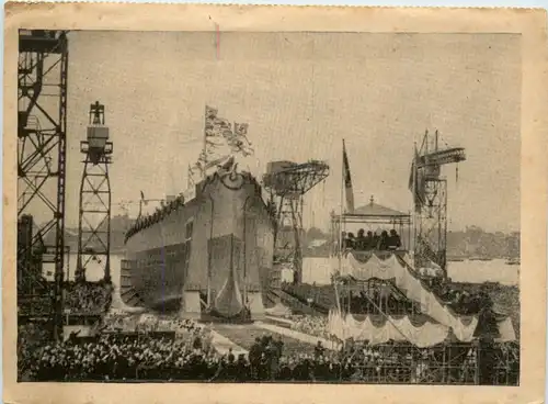 Wilhelmshaven - Stapellauf Scharnhorst -499672