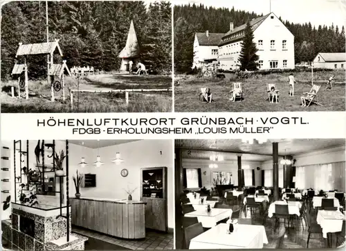 Kurort Grünbach Vogtl., Erholungsheim Louis Müller, div. Bilder -398692