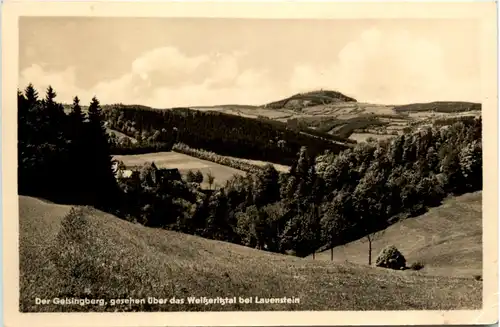 Lauenstein, der Geisingberg über das Weisseritztal -379812