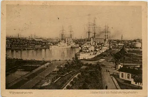 Wilhelmshaven - Hafenbild im Reichskriegshafen -499508