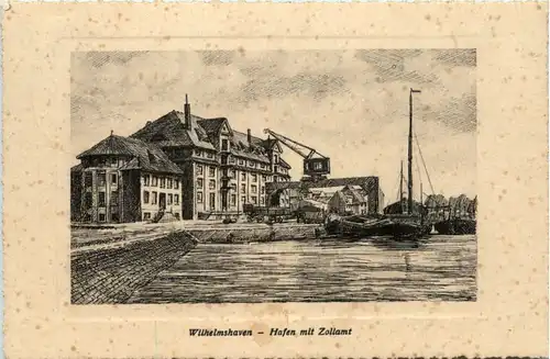 Wilhelmshaven - Hafen mit Zollamt -499748