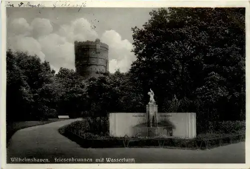 Wilhelmshaven - Friesenbrunnen und Wasserturm -499314
