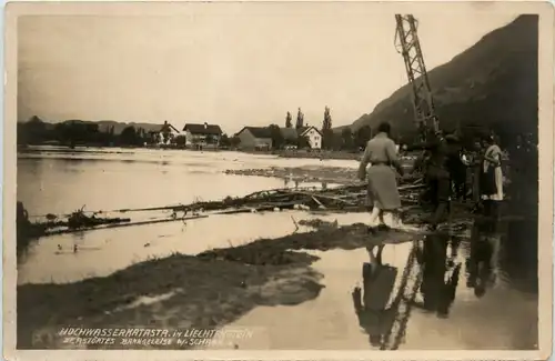 Rheinüberschwemmung Schaan 1927 -498290