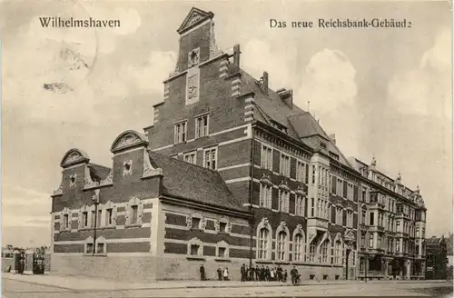 Wilhelmshaven - Das neue Reichsbank Gebäude -498690