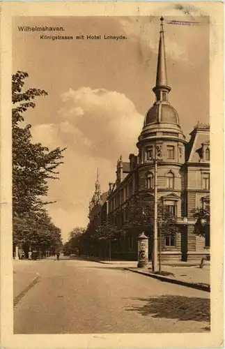 Wilhelmshaven - Königstrasse mit Hotel Loheydest -498730