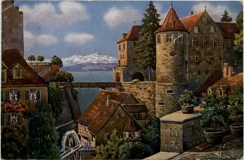 Meersburg, Schloss und alte Mühle -399750