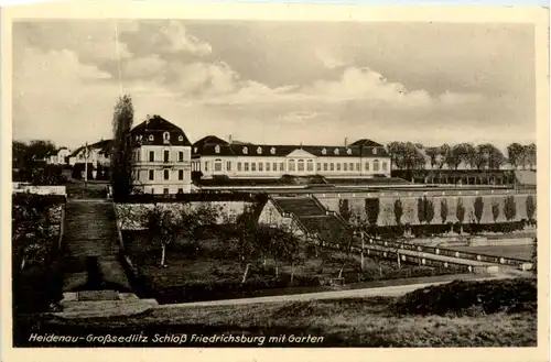 Heidenau-Grosssedlitz, Schloss Friedrichsburg mit Garten -381072