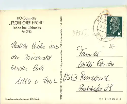 Spreewald, Lehde bei Lübbenau, Gaststätte Fröhlicher Hecht -399860