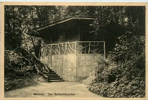Weimar, Das Borkenhäuschen -500386