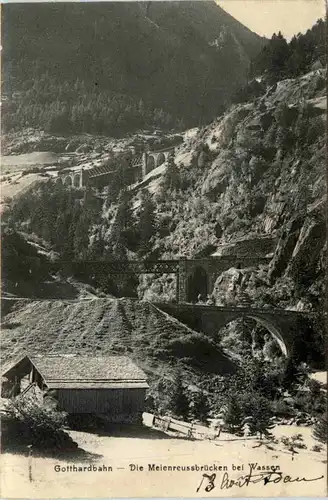 Die Meienreussbrücken bei Wassen -466064