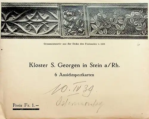 Stein am Rhein - Kloster S. Georgen - Umschlag mit 6 AK -S517