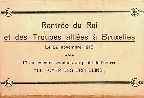Rentree du Roi et des Troupes a Bruxelles - Booklet 10 CPA -S534
