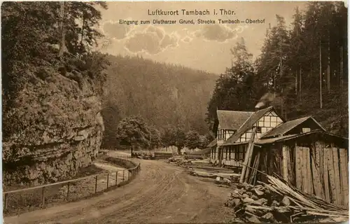 Tambach - Dietharz, Eingang zum Dietharzer Grund -500432