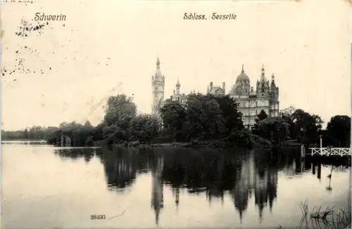 Schwerin, Schloss, Seeseite -501182