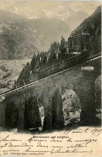 Mürrenbahn und Jungfrau -466442