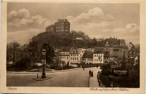 Greiz, Blick auf das obere Schloss -500440