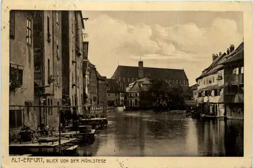 Erfurt, Blick von der Mühlstege -500458