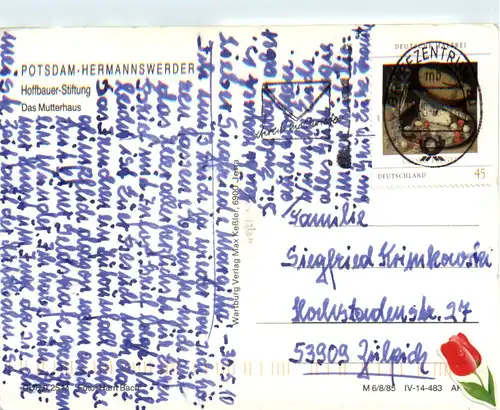 Potsdam, Hermannswerder, Hofbrauer-Stiftung, Das Mutterhaus -501012