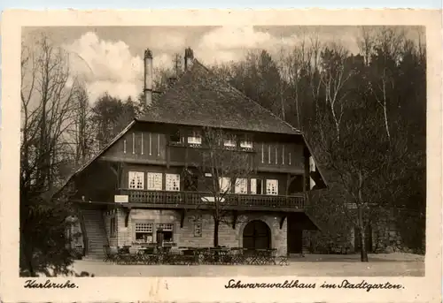 Karlsruhe, Schwarzwaldhaus im Stadtgarten -501092