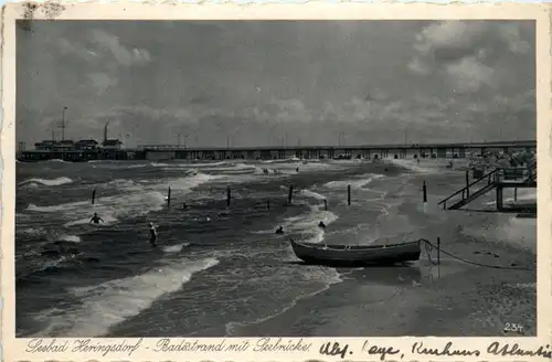 Seebad Heringsdorf, Badestrand mit Seebrücke -501238