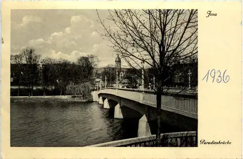 Jena, Paradiesbrücke 1936 -500496
