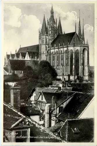 Erfurt, Blick auf den Dom von der Langebrücke -501862