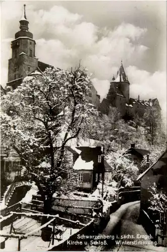 Schwarzenberg i. Erzgeb., Kirche u. Schloss -501478