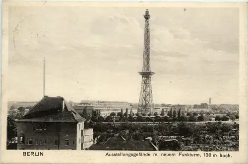 Berlin, Ausstellungsgelände m. neuem Funkturm -501752