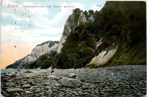 Rügen, Stubbenkammer, vom Strande gesehen -501280