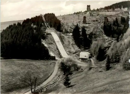 Oberwiesenthal, Blick zu den Sprungschanzen -501600