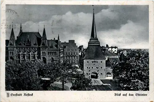 Rostock, Blick auf das Steintor -502510