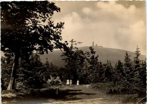 Blick vom Rennsteig zum grossen Inselsberg -501808