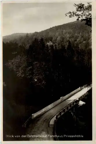 Blick von der Talstrasse auf Forsthaus Prinzenhöhle -501394