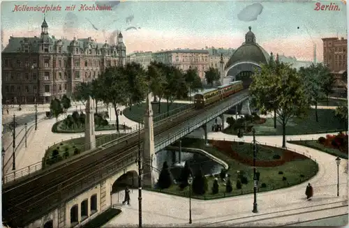 Berlin, Nollendorfplatz mit Hochbahn -500334