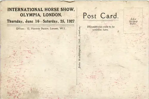 London - International Horse Show 1927 -468308