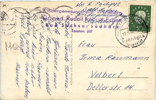 Bad Sachsa, Kindergenesungsheim Waneberg, Dr.med. Rudolf Köbrich -500552