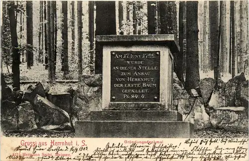 Gruss aus Hernhut, Gründungsdenkmal -384196