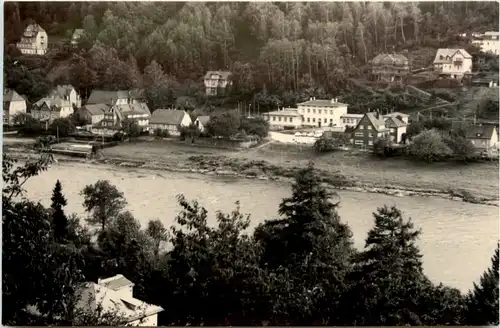 Wehlen, Bahnhofseite m. Bahnhof -384626