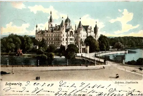 Schwerin, Schloss Stadtseite -501210