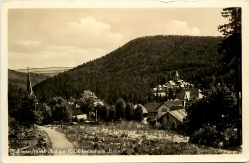 Schierke Harz, Blick auf FDGB-Ferienheim Einheit -384926