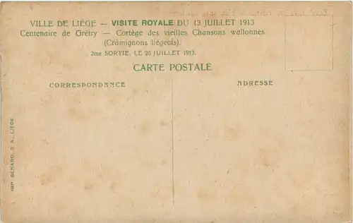 Liege - Visite Royale 1913 -600674