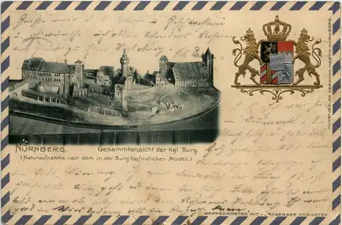 Nürnberg - KGl. Burg - Litho -600974