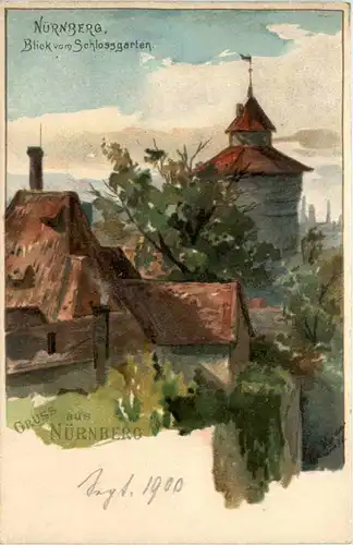 Gruss aus Nürnberg - Litho -600970