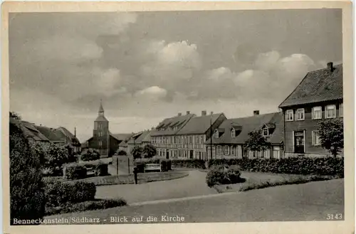 Benneckenstein, Blick auf die Kirche -386026