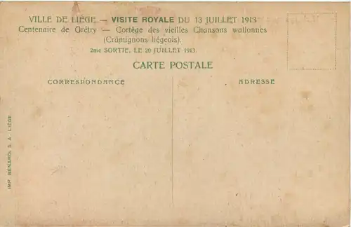 Liege - Visite Royale 1913 -600680